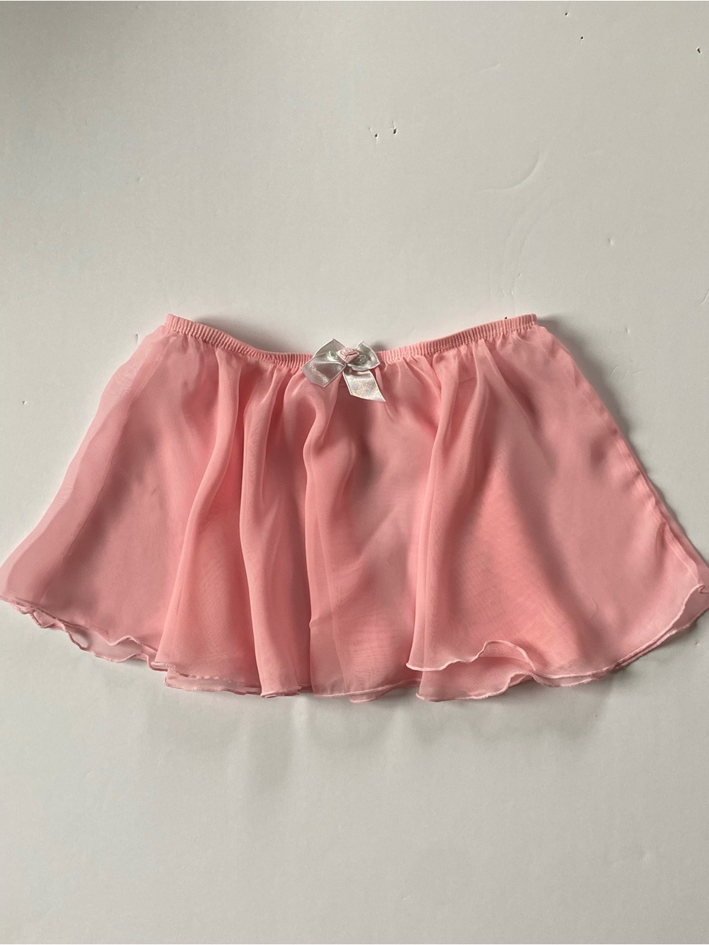Ballet Skirt Size Medium Girls pink Moret Elastic Waist Dance Flowy Sheer Comfy